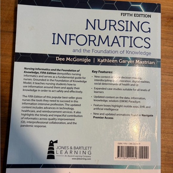 Nursing Informatics Fifth Edition Book - Picture 2 of 2